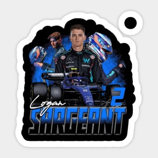 Logan Sargeant Collage Sticker